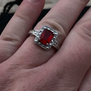 NWOT Ruby Red Ring Sz 8